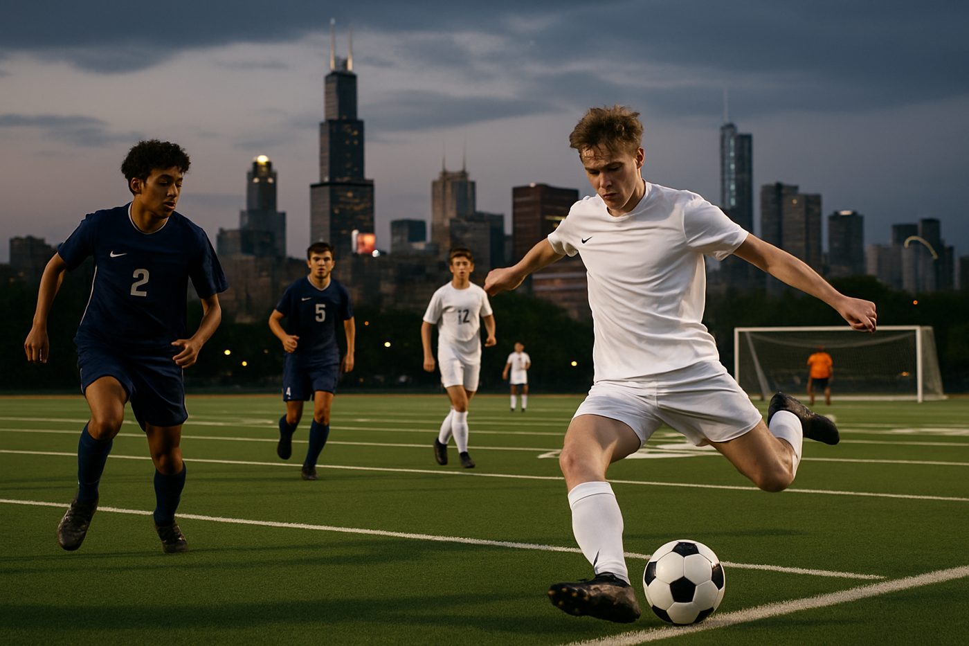 Soccer under the lights